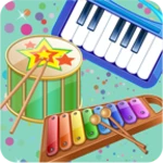 kids music instruments sounds android application logo